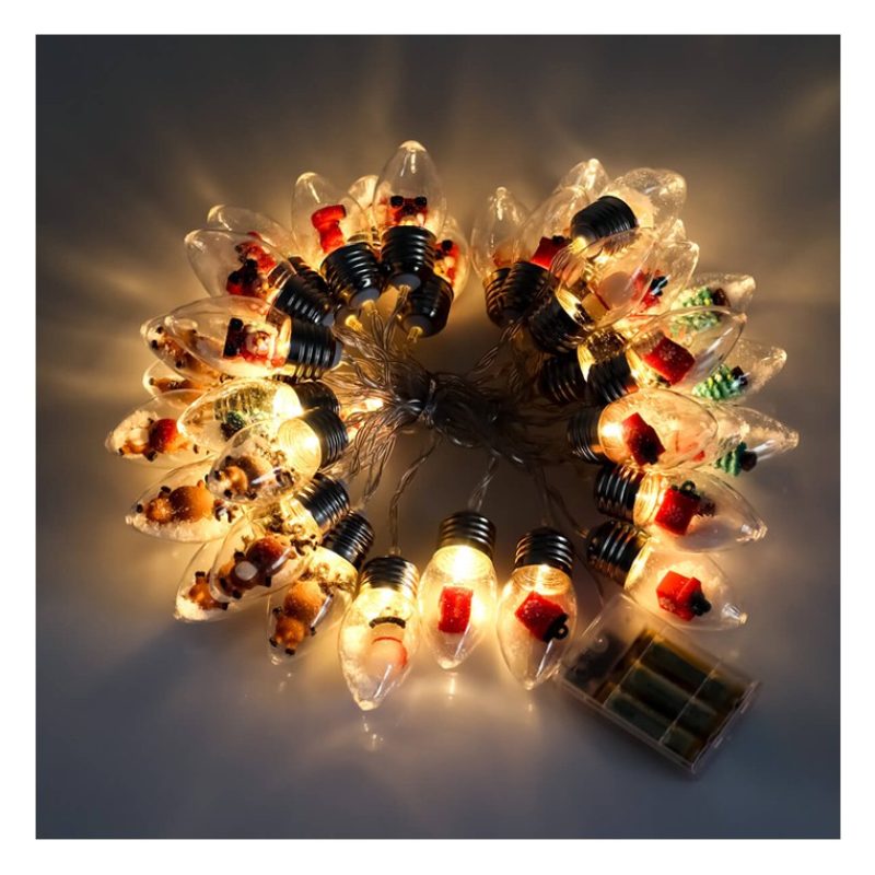Andowl Catena luminosa natalizia tenda 6m LED 40 lampadine luce cal...