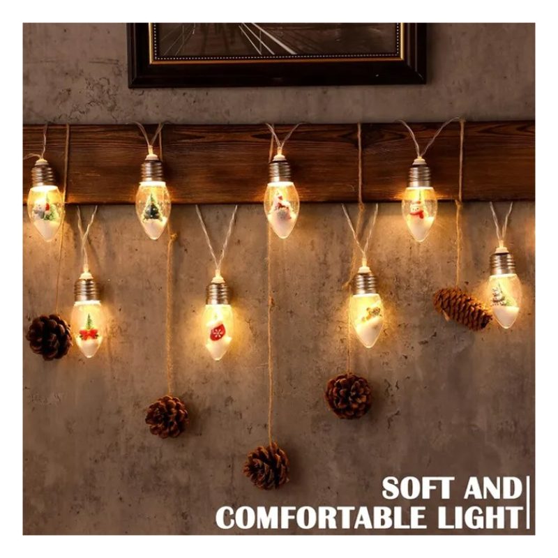 Andowl Catena luminosa natalizia tenda 6m LED 40 lampadine luce cal...