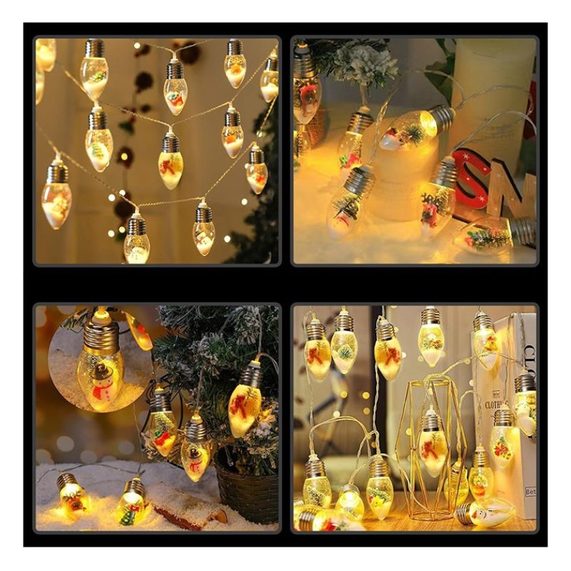 Andowl Catena luminosa natalizia tenda 6m LED 40 lampadine luce cal...