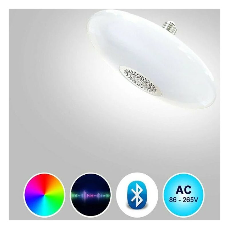 Driwei Lampadina LED bluetooth ufo luce bianca RGB lampada 48W cass...