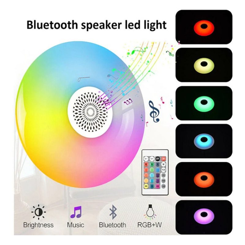 Driwei Lampadina LED bluetooth ufo luce bianca RGB lampada 48W cass...
