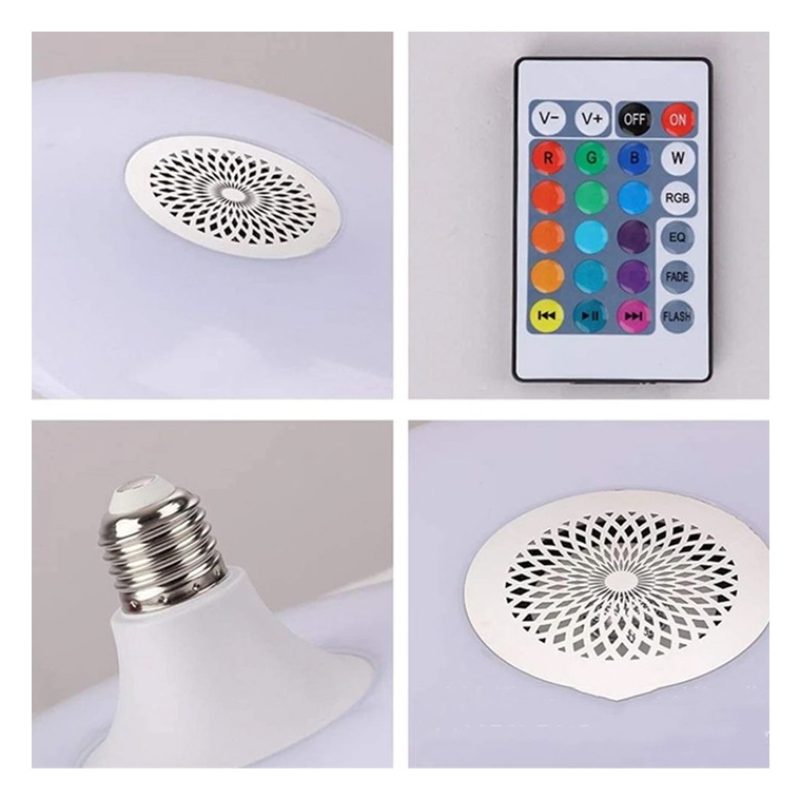 Driwei Lampadina LED bluetooth ufo luce bianca RGB lampada 48W cass...