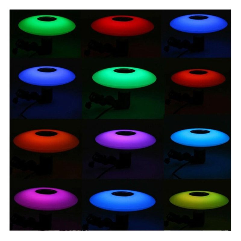 Driwei Lampadina LED bluetooth ufo luce bianca RGB lampada 48W cass...