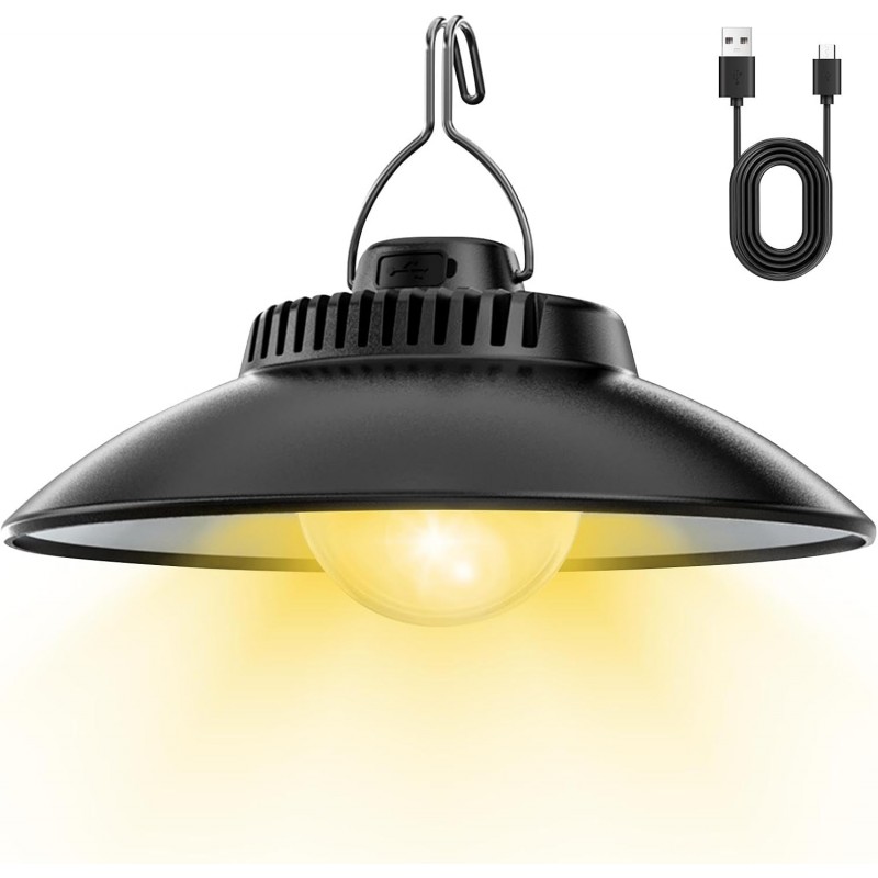 Lampada Campeggio LED Plafoniera Ricaricabile Luce Calda