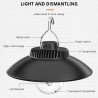 Lampada campeggio LED plafoniera ricaricabile luce calda 3000K Port...