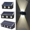 Driwei Applique lampada 4-6-8 LED muro parete solare IP65 bianco fr...