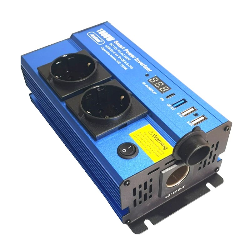 Inverter 1500 Watt 12V 220V trasformatore invertitore auto barca campeggio USB