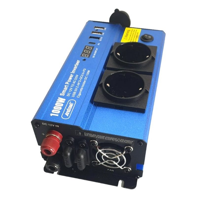 Andowl Inverter 1500 Watt 12V 220V trasformatore invertitore auto b...