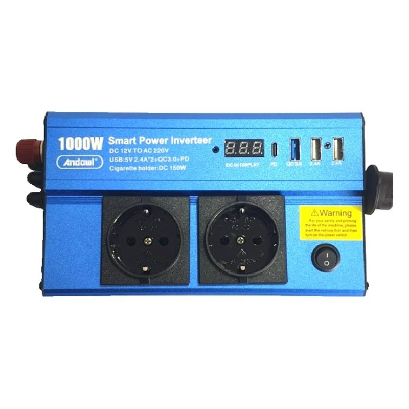 Andowl Inverter 1500 Watt 12V 220V trasformatore invertitore auto b...