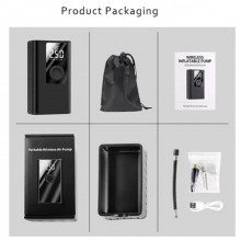 Mini Compressore ad Aria Auto Portatile Gonfiatore 120W 12V Display LED Auto