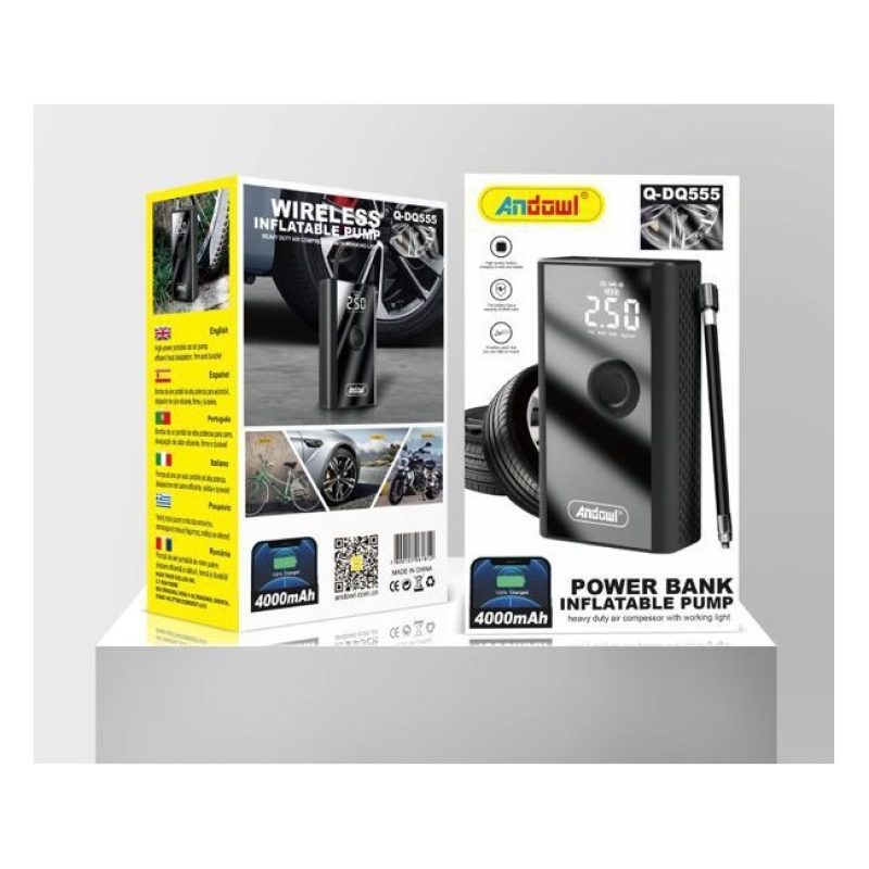 Mini Compressore ad Aria Auto Portatile Gonfiatore 120W 12V Display...