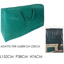 Custodia Sacco Porta Albero di Natale Tessuto Resistente Capiente fino a 270 cm