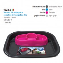 Vassoio Con Ciotole per cibo per cani e gatti antisporco per animali domestici 