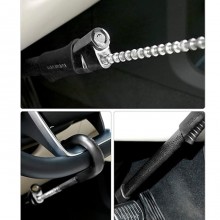 Asta Bloccasterzo Blocca Volante Pedale Antifurto Per Auto Universale Regolabile