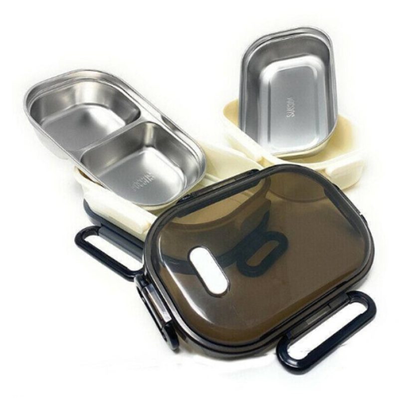 Portavivande Ermetico 1.7l Contenitore Inox Contenitore Porta Pranz...