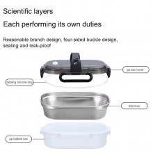 Portavivande Ermetico 1.7l Contenitore Inox Contenitore Porta Pranzo portatile