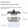 Portavivande Ermetico 1.7l Contenitore Inox Contenitore Porta Pranz...