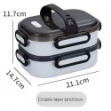 Portavivande Ermetico 1.7l Contenitore Inox Contenitore Porta Pranzo portatile