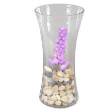 Vaso in vetro 20-25 cm Trasparente Elegante Per Fiori Piante anfora arredo