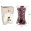 Vaso in vetro 20-25 cm Trasparente Elegante Per Fiori Piante anfora arredo