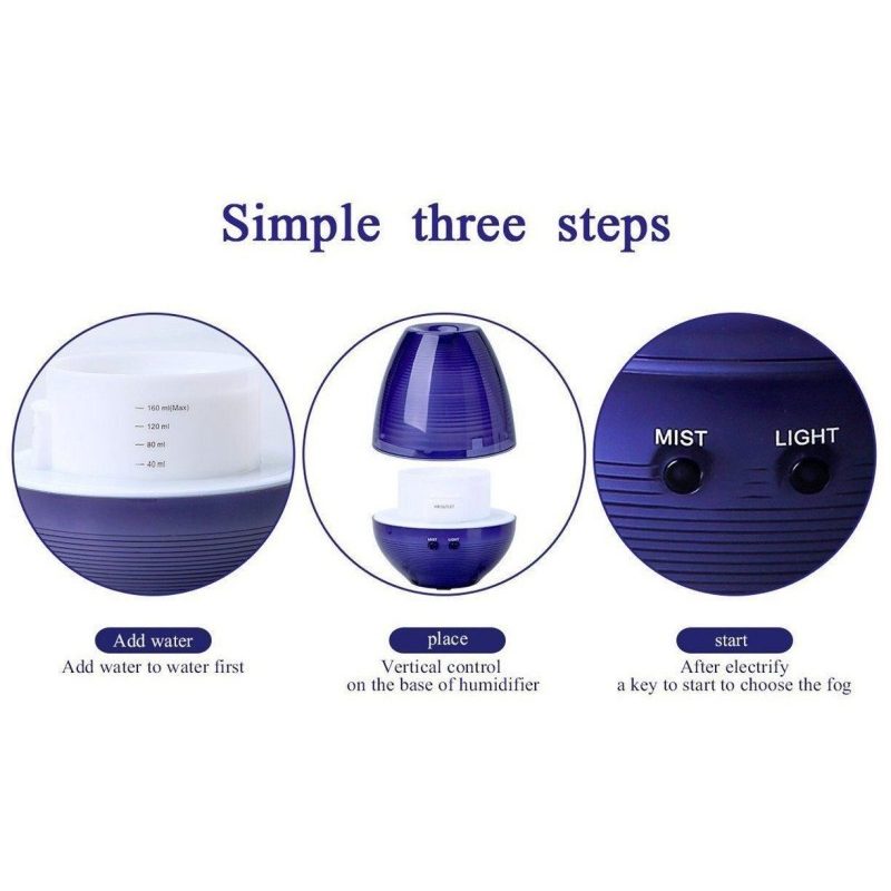 A790 Diffusore 200 ml lampada goccia aromi 4 in 1 umidificatore aromaterapia RGB