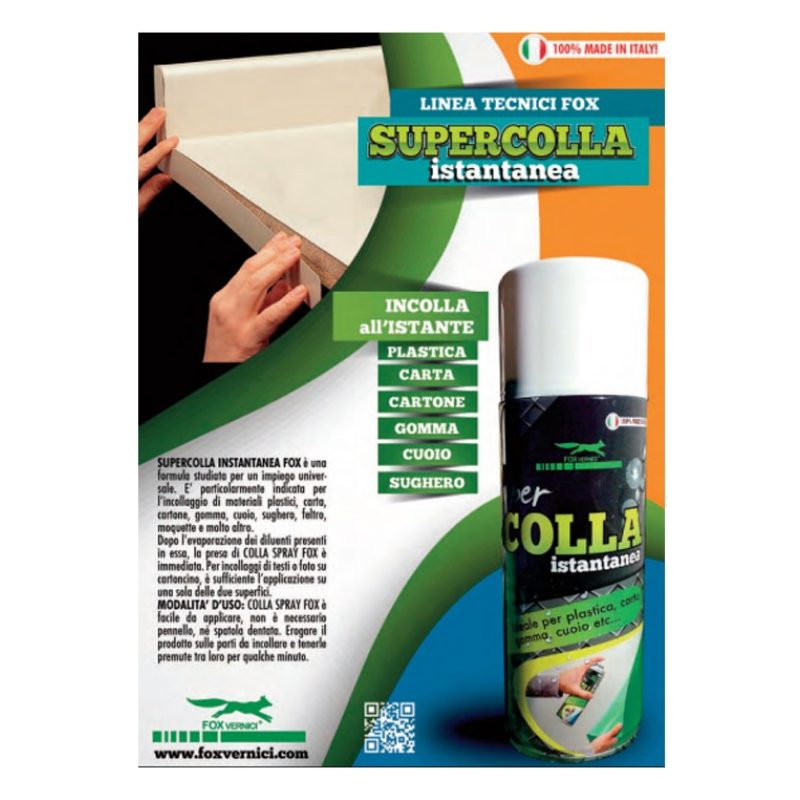Fox Italy Super colla Spray Universale a Contatto 400ml Fox Italy i...