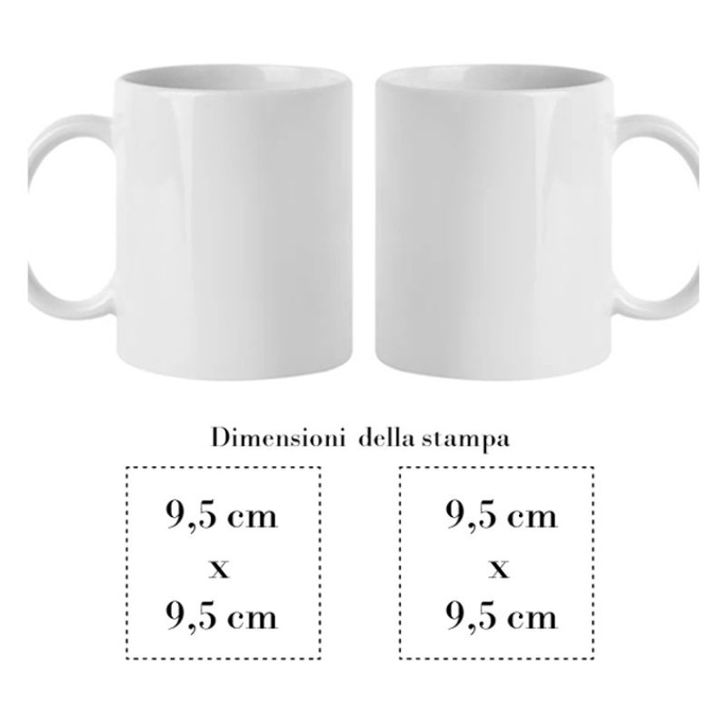 Printolo Tazza Personalizzata in Ceramica Bianca 350 ml con Foto o ...