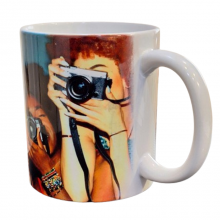 Tazza in Ceramica Bianca Personalizzabile 350ml con Stampa DTF, Regalo Originale e Unico per Ogni Occasione