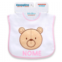 Bavaglino Personalizzato per Neonati con Nome, Stampa DTF, Impermeabile in Poliestere, Idea Regalo Nascita