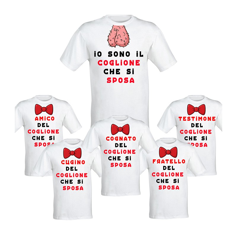 Maglietta UomoT-Shirt Personalizzata con Stampa Frontale Divertente, per Addio al Celibato,Idea Regalo Matrimonio