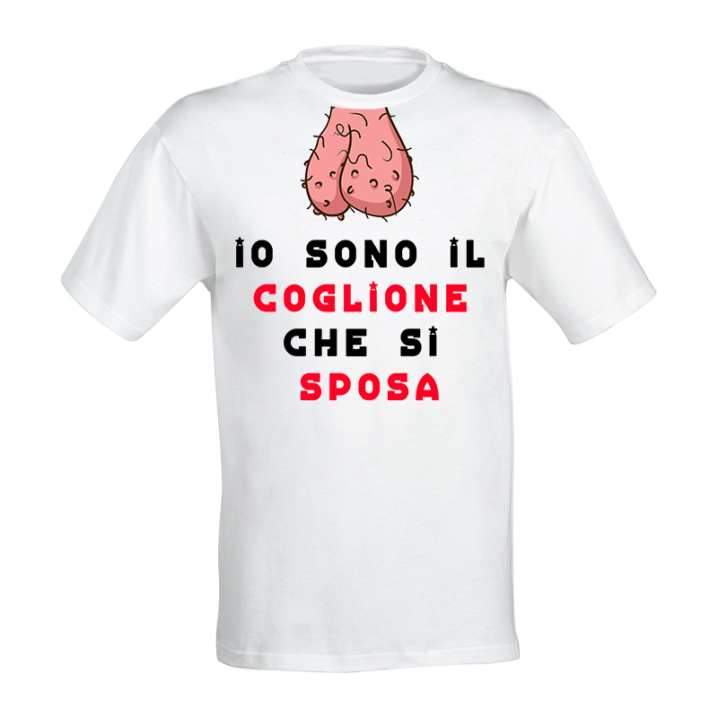 Printolo Maglietta UomoT-Shirt Personalizzata con Stampa Frontale D...
