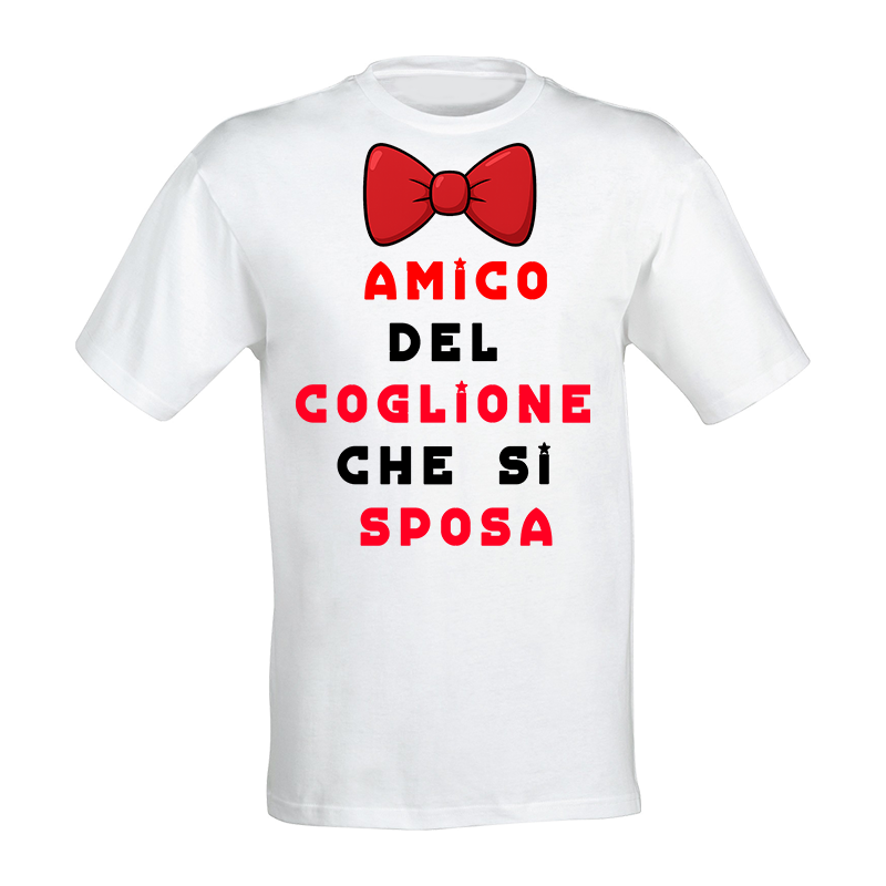 Printolo Maglietta UomoT-Shirt Personalizzata con Stampa Frontale D...