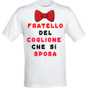Maglietta UomoT-Shirt Personalizzata con Stampa Frontale Divertente, per Addio al Celibato,Idea Regalo Matrimonio