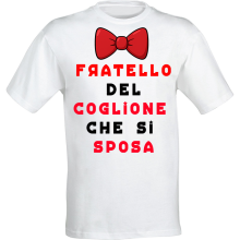 Maglietta UomoT-Shirt Personalizzata con Stampa Frontale Divertente, per Addio al Celibato,Idea Regalo Matrimonio
