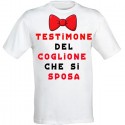 Maglietta UomoT-Shirt Personalizzata con Stampa Frontale Divertente, per Addio al Celibato,Idea Regalo Matrimonio
