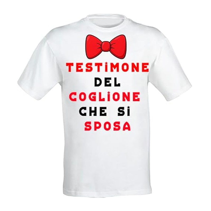 Printolo Maglietta UomoT-Shirt Personalizzata con Stampa Frontale D...