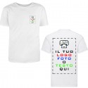 Maglietta Personalizzata,T-Shirt da Personalizzare con Stampa sul cuore e retro,con Foto Loghi e Scritte