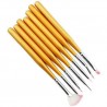 7 pennelli nail art ricostruzione unghie mani kit decorazione manicure piedi