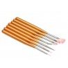 7 pennelli nail art ricostruzione unghie mani kit decorazione manicure piedi