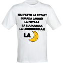 T-Shirt Meme Hai Fatto la Fota in Cotone Bianco, Stampa DTF Made in Italy, Maglietta Divertente