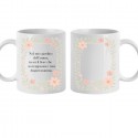 Tazza personalizzata mamma in ceramica bianca con foto e dedica stampata su entrambi i lati idea regalo originale