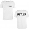Printolo T-shirt STAFF personalizzata in cotone bianco 100% con nom...
