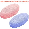 2x pietra pomice pedicure rimozione calli pulizia piedi saponetta celeste rosa
