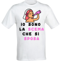 Maglietta Donna T-Shirt Personalizzata con Stampa Divertente, per Addio al Nubilato Idea Regalo Matrimonio Sposa