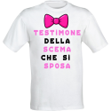 Maglietta Donna T-Shirt Personalizzata con Stampa Divertente, per Addio al Nubilato Idea Regalo Matrimonio Sposa