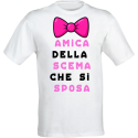 Maglietta Donna T-Shirt Personalizzata con Stampa Divertente, per Addio al Nubilato Idea Regalo Matrimonio Sposa