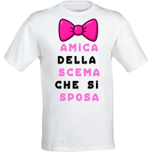 Maglietta Donna T-Shirt Personalizzata con Stampa Divertente, per Addio al Nubilato Idea Regalo Matrimonio Sposa