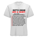 Gioco Addio al Celibato Maglietta con Lista di Missioni Divertenti da Svolgere, Idea Regalo Originale per Futuro Sposo,T-Shirt