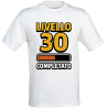 Printolo T-shirt compleanno 30 anni Livello 30 Completato in cotone...