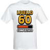 Printolo T-shirt compleanno 60 anni Livello 60 Completato in cotone...